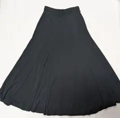 マックスマーラMaxMara★黒 フレアロングスカート