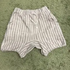 arkakama グレーと白のストライプ 半ズボン