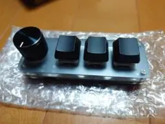 【新品】3キー ミニ キーボード 片手 赤軸 ボリューム マクロ パッド