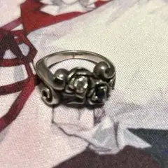 指輪 メンズ bless バラ 銀925 内径約18mm