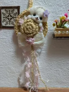 ミニミニ麦わら帽子のカチューシャマルチーズちゃん♡