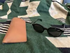 NATAL DESIGN ブラックサングラス レザーケース付き