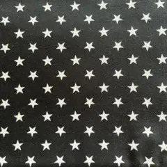 オックス生地　2m 星　黒