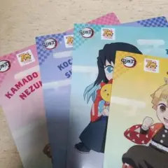 【コンプ】コジマ×鬼滅の刃 クリアファイル　全4種 コンプリート セット