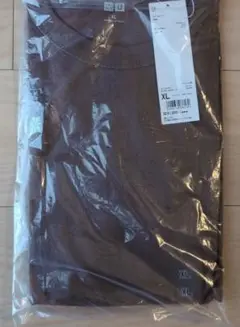 XL ブラウン クルーネック Tシャツ