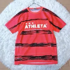 ATHLETA⭕️美品　半袖シャツ　トレーニング　ジャージ　蛍光　希少　Lサイズ