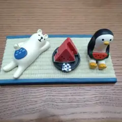 concombre　コンコンブル　夏　畳　スイカ　ペンギン　白くま？