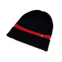 【極美品】　GUCCI   グッチ　 ニット帽　ビーニー　シルク　カシミヤ　赤 m77698011560_1.jpg?1747393898