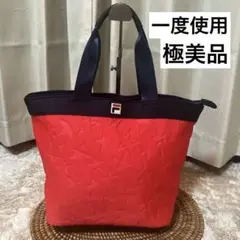 極美品⭐︎フィラFILA バッグ スターモチーフ 赤 テニス ゴルフ