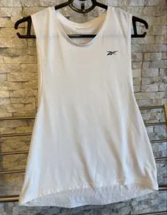 Reebok LES MILLS ホワイトタンクトップ
