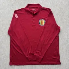 CORE365 赤 長袖ポロシャツ XL