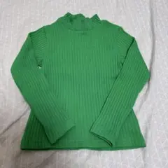 新品MARK'S 緑 リブ編み トップス 110cm