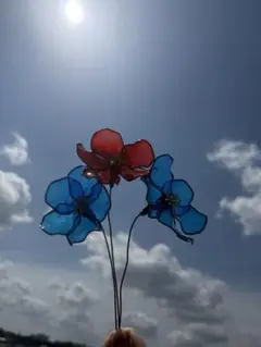 アメリカンフラワー　ディップフラワー　 枯れないお花　ポピー