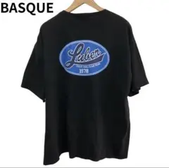 BASQUE magenta Tシャツ　半袖　カジュアル　　バックプリント　丸首