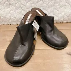 美品 ZARA 今季 メタルディテールミュールローファー - メルカリ