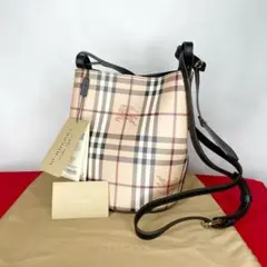 【新品】BURBERRY バーバリー バケットバッグ ショルダー チェック 黒