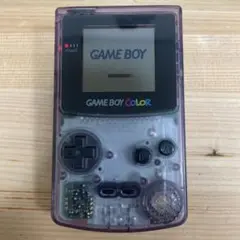美品 GAME BOY COLOR クリアパープル 本体 CGB-001