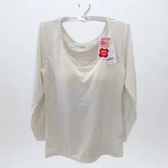 八5835《未使用品》ユニクロ　ヒートテック　WOMEN ブラUネックT 八分袖