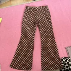 花柄フレアパンツ