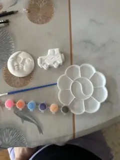 陶芸用絵の具セットと型