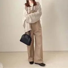 chocomee ベージュ サロペット