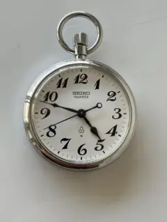 SEIKO　クォーツ　鉄道懐中時計　稼働良好　美品　新品電池交換済み