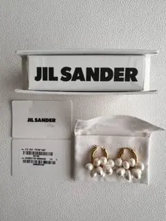 【新品・未使用品】JIL SANDER パールフープピアス