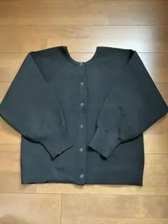 Newlyme ブラックニットカーディガン
