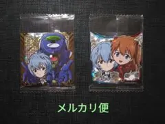 エヴァンゲリオン新劇場版　シールウエハース　レイ　アスカ＆レイ