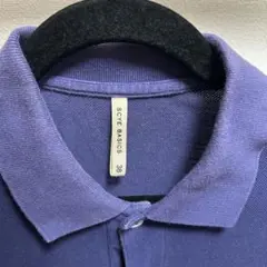 【再値下げ】SCYE BASICS パープル ポロシャツ 38
