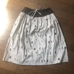 Parkes エタンスラン　ギャザースカート　月柄　大人甘辛スカート