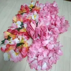 フラダンス用花飾りヘアコーム