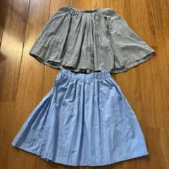 組曲プリーツキュロットスカートとSheinプリーツスカート2枚セット