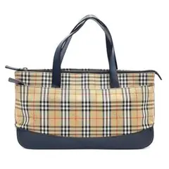 美品 バーバリーズ ハンドバッグ 鞄 ノバチェック 20-22041917