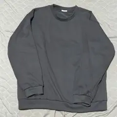 【美品】GU ダブルフェイスプルオーバー L グレー