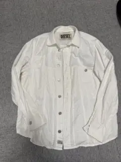 DIESEL ホワイト デニムシャツ ジャケット