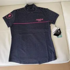 アドミラルADMIRAL GOLF ボーダー モックネックシャツ【新品未使用】