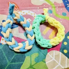 ヘアゴム カラフル 編み込み アクセ オリジナル 小学生