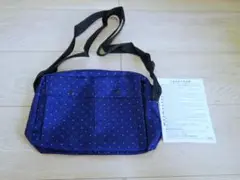 【未使用品】南都銀行　ノベルティ　ネイビー ドット柄 ショルダーバック