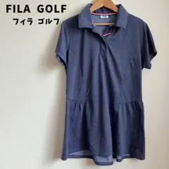 美品★FILA GOLF フィラゴルフ ポロシャツ チュニック丈 半袖