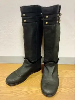 ジミーチュウjimmyChoo⭐︎ロングブーツ⭐︎スエード✖︎ムートン⭐︎黒