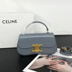 CELINE グレー ショルダーバッグ