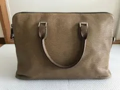 激安　希少　DE VERLI ベージュレザー バッグ 大きめ