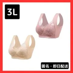 【新品】胸を小さく見せるブラ　3L 2枚セット