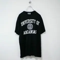 90-00s ARKANSAS大学 カレッジTee ブラック M