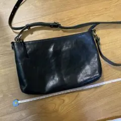 SLOW スロウ 2way ショルダーバッグ クラッチ 栃木レザー ブラック