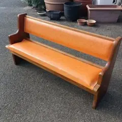3584)教会ベンチ　チャーチベンチ