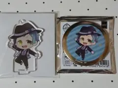ツイステ フロイド MY HOBBY スタンド付きアクリルキーホルダー 缶バッジ