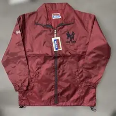 MLB 　刺繍ロゴ　ナイロンジャケット　古着