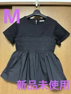 インデックス　シャーリングドッキングペプラムトップス【洗濯機洗い可】　Mサイズ
